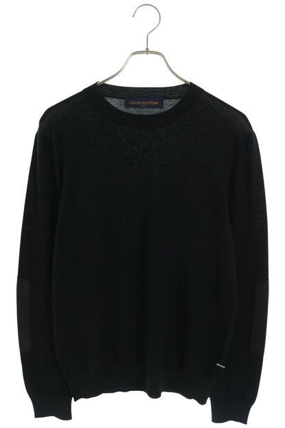 LOUISVUITTON 22SS Damier Patch Crewneck Knit Size S