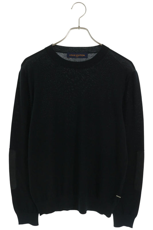 LOUISVUITTON 22SS Damier Patch Crewneck Knit Size S