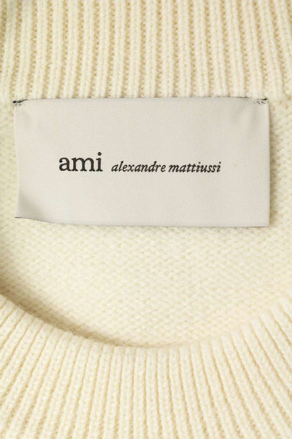 AMI Alexandre Mattiussi Heart Crewneck Knit Beige Size M