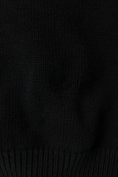 LOEWE Anagram Embroidered Knit Sweater Black/Navy Size XS