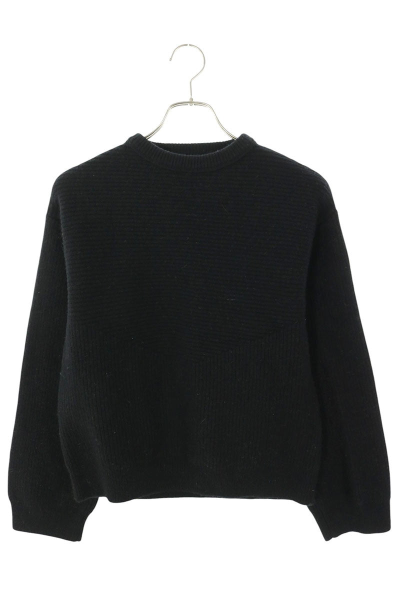 JUN Wool Crewneck Knit Black Size S/M