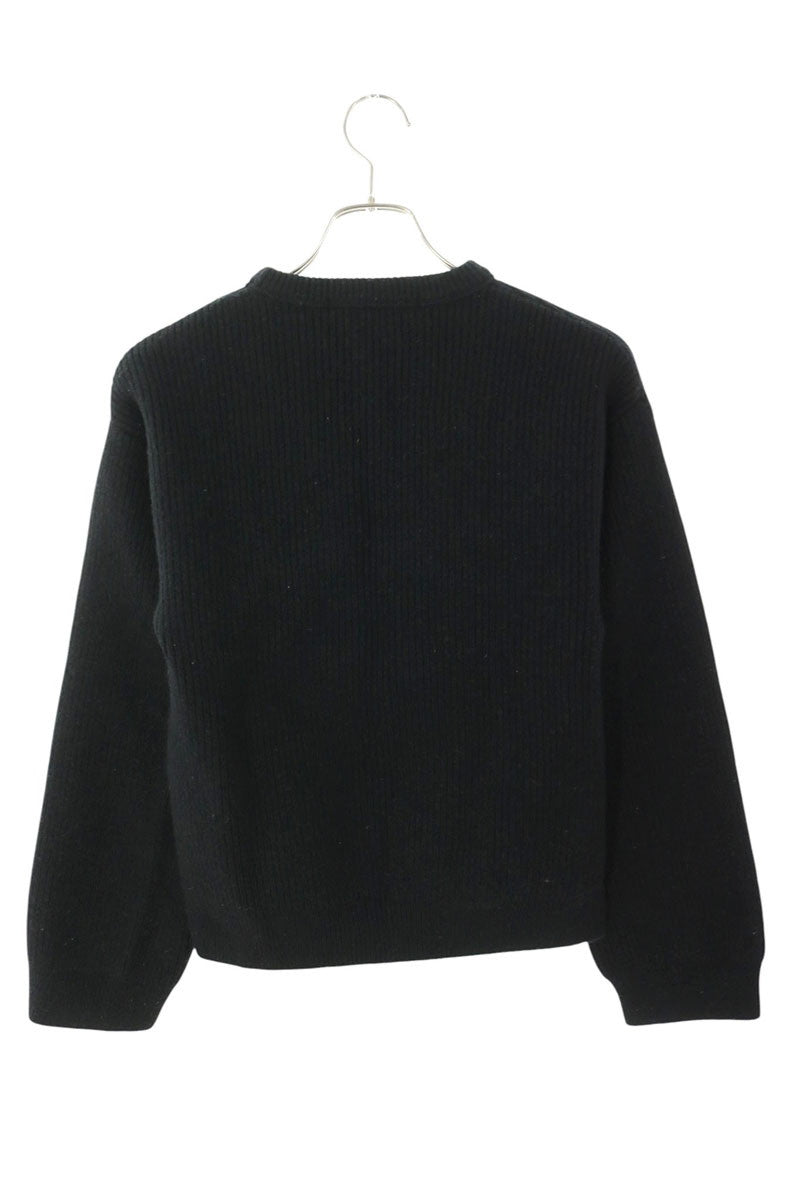 JUN Wool Crewneck Knit Black Size S/M