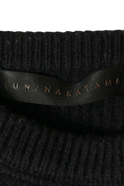 JUN Wool Crewneck Knit Black Size S/M