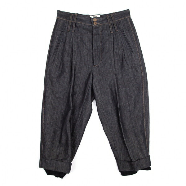 GAULTIER Ribbed Hem Sarouel Jeans Indigo Size 40