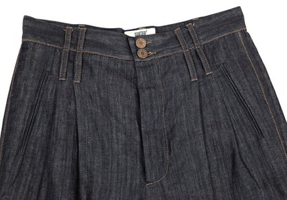 GAULTIER Ribbed Hem Sarouel Jeans Indigo Size 40