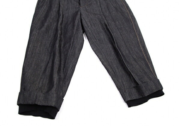 GAULTIER Ribbed Hem Sarouel Jeans Indigo Size 40