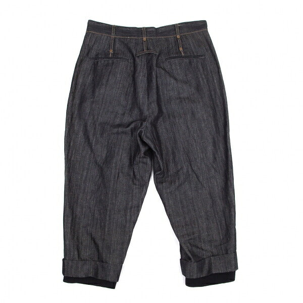 GAULTIER Ribbed Hem Sarouel Jeans Indigo Size 40