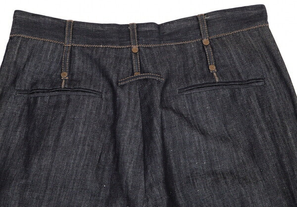 GAULTIER Ribbed Hem Sarouel Jeans Indigo Size 40