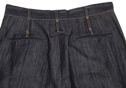 GAULTIER Ribbed Hem Sarouel Jeans Indigo Size 40