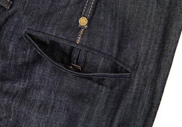 GAULTIER Ribbed Hem Sarouel Jeans Indigo Size 40