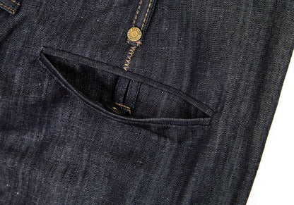 GAULTIER Ribbed Hem Sarouel Jeans Indigo Size 40
