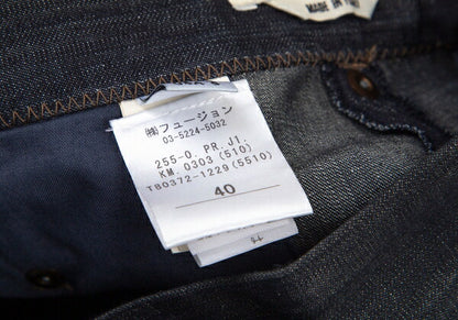 GAULTIER Ribbed Hem Sarouel Jeans Indigo Size 40