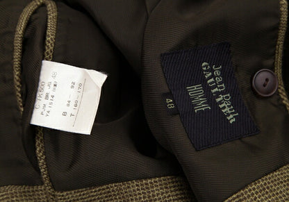 Jean Paul GAULTIER HOMME Wool Blend Jacket Brown Size 48