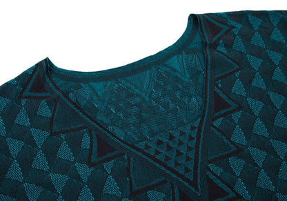 PLEATS PLEASE A-POC INSIDE Geometric Turquoise Blue Blouse Size 3