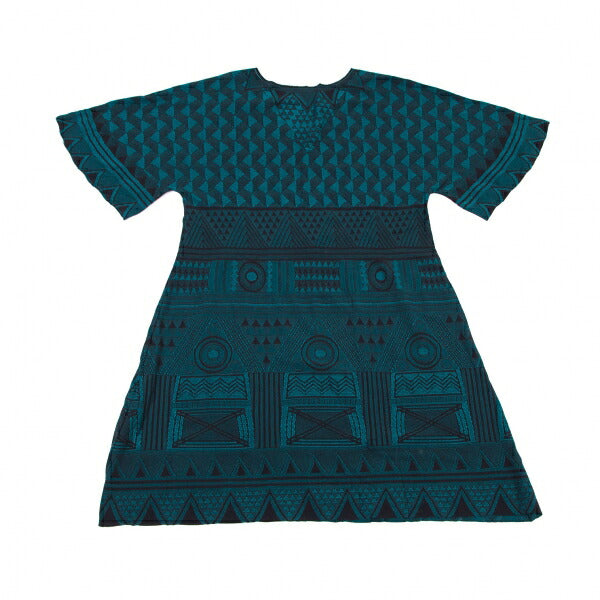 PLEATS PLEASE A-POC INSIDE Geometric Turquoise Blue Blouse Size 3