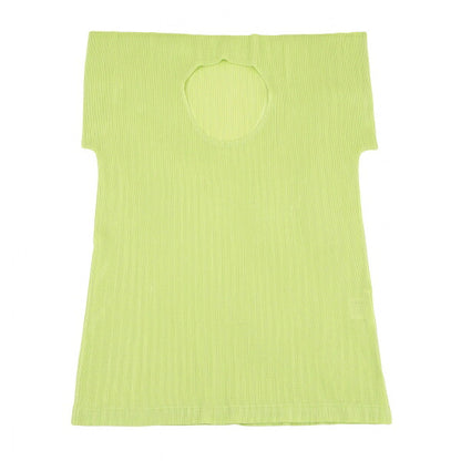 PLEATS PLEASE Mesh Flat Design Top Green Size 3