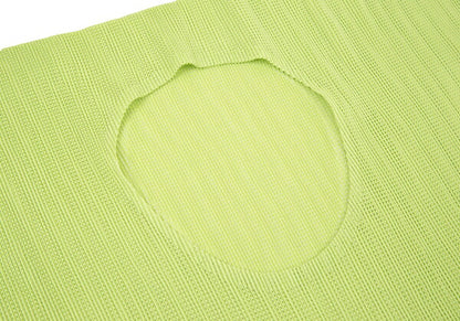 PLEATS PLEASE Mesh Flat Design Top Green Size 3