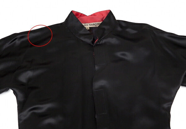 COMME des GARCONS Satin Stand Collar Dress Black Size S