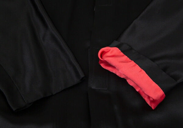 COMME des GARCONS Satin Stand Collar Dress Black Size S