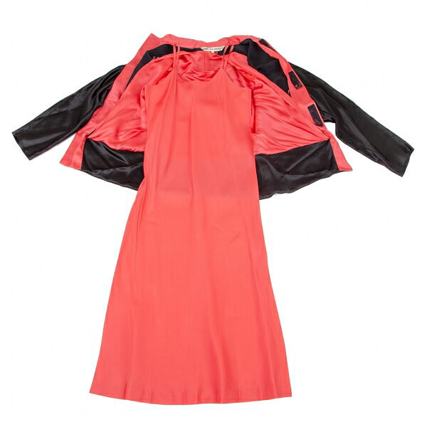 COMME des GARCONS Satin Stand Collar Dress Black Size S