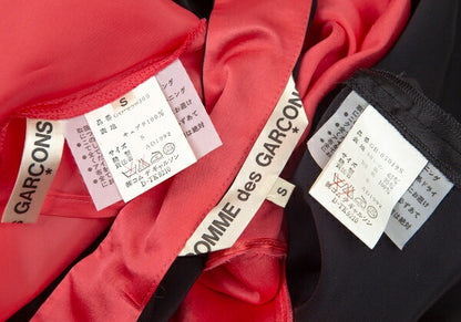COMME des GARCONS Satin Stand Collar Dress Black Size S