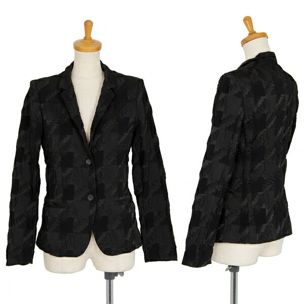ISSEY MIYAKE Ripple Design Jacket Black Size 2