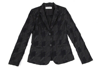 ISSEY MIYAKE Ripple Design Jacket Black Size 2
