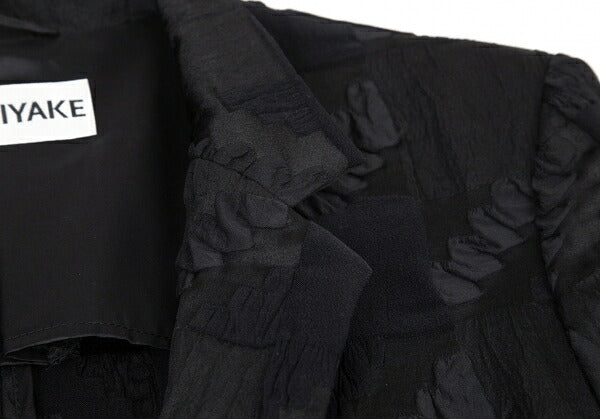 ISSEY MIYAKE Ripple Design Jacket Black Size 2
