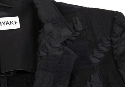 ISSEY MIYAKE Ripple Design Jacket Black Size 2