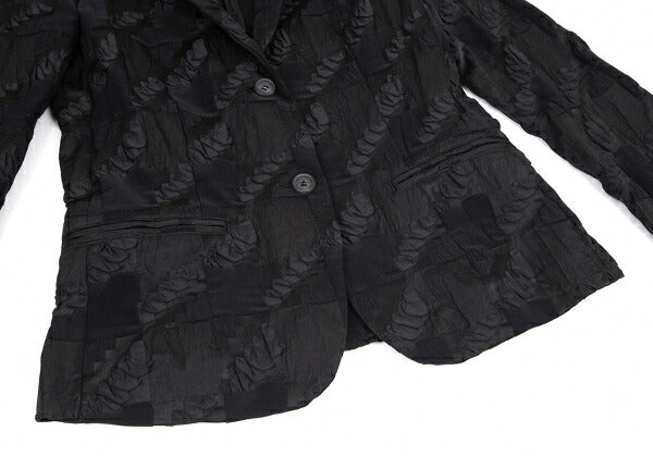ISSEY MIYAKE Ripple Design Jacket Black Size 2