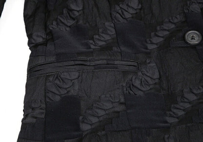 ISSEY MIYAKE Ripple Design Jacket Black Size 2