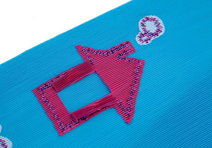 PLEATS PLEASE Cloud Patch Scarf Blue Size F