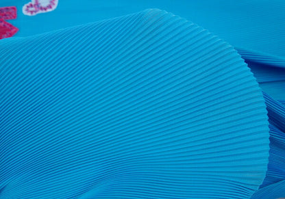 PLEATS PLEASE Cloud Patch Scarf Blue Size F