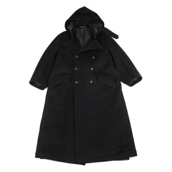 Yohji Yamamoto POUR HOMME 96AW Wool Mossa Coat Black Size M