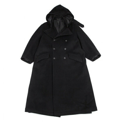 Yohji Yamamoto POUR HOMME 96AW Wool Mossa Coat Black Size M
