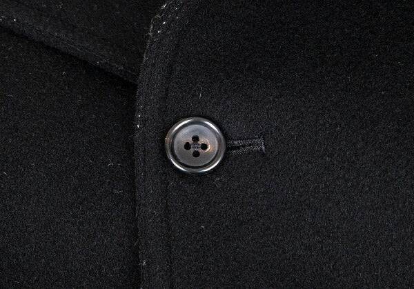 Yohji Yamamoto POUR HOMME 96AW Wool Mossa Coat Black Size M