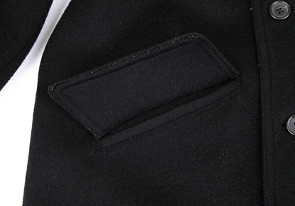 Yohji Yamamoto POUR HOMME 96AW Wool Mossa Coat Black Size M