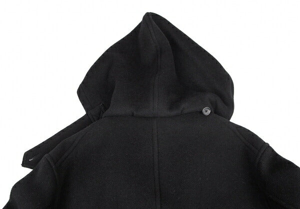 Yohji Yamamoto POUR HOMME 96AW Wool Mossa Coat Black Size M