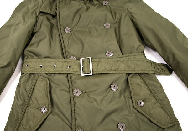 COMME des GARCONS SHIRT Khaki Nylon Trench Coat Size S