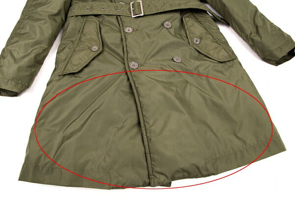 COMME des GARCONS SHIRT Khaki Nylon Trench Coat Size S