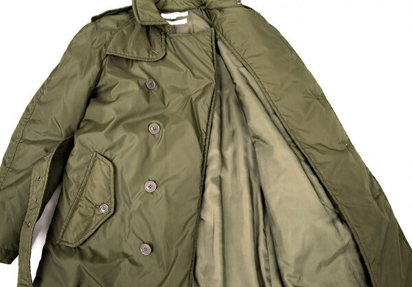 COMME des GARCONS SHIRT Khaki Nylon Trench Coat Size S