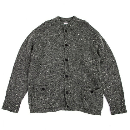Papas Gray Wool Nylon Blend Marble Knit Cardigan Size L