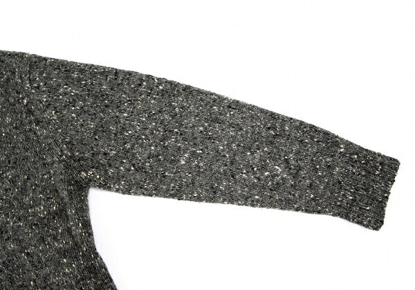Papas Gray Wool Nylon Blend Marble Knit Cardigan Size L
