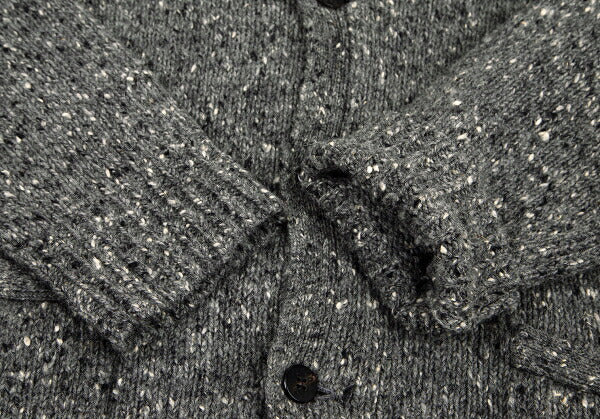 Papas Gray Wool Nylon Blend Marble Knit Cardigan Size L