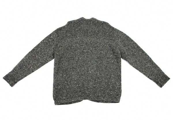 Papas Gray Wool Nylon Blend Marble Knit Cardigan Size L