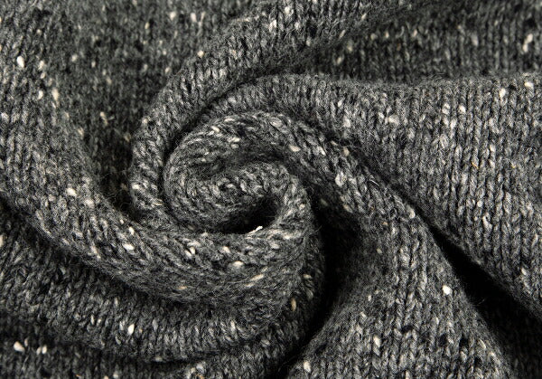 Papas Gray Wool Nylon Blend Marble Knit Cardigan Size L