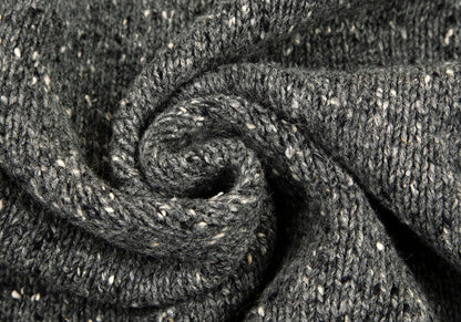 Papas Gray Wool Nylon Blend Marble Knit Cardigan Size L