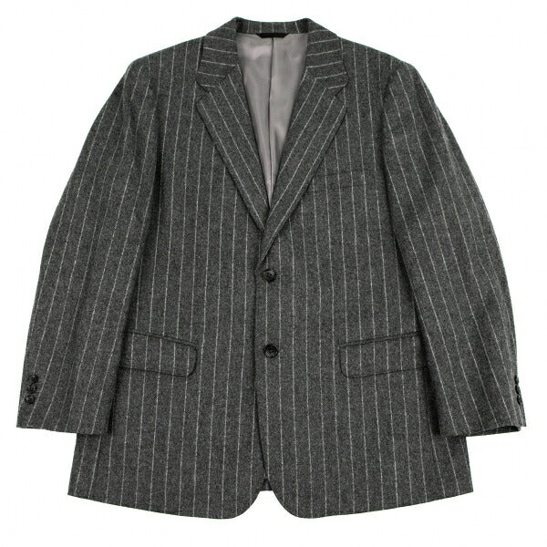 Papas Mallalieu Wool Stripe 2B Jacket Gray Size 48M