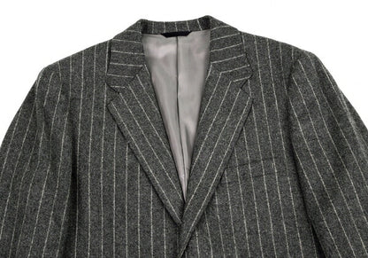 Papas Mallalieu Wool Stripe 2B Jacket Gray Size 48M