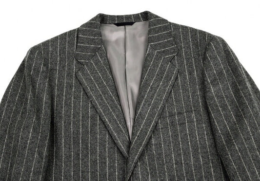 Papas Mallalieu Wool Stripe 2B Jacket Gray Size 48M